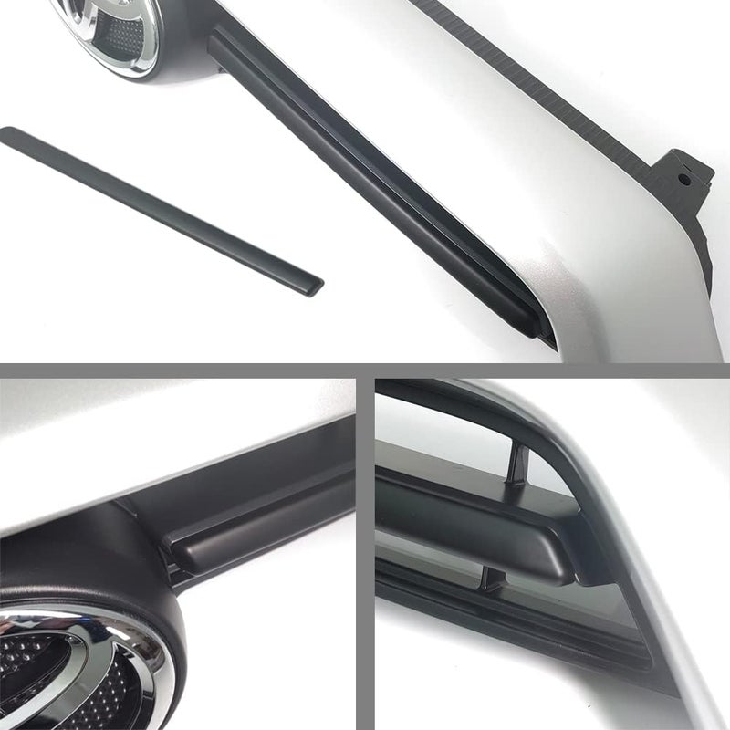 Kolya Matte Black Front Center Grille Insert Cover Trim Blackout Emblem Kit for Toyota 4runner Accessories 2020 2021 2022 2023 2024 - Image 4